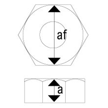 A2 St/St - 304 Grade - DIN 934