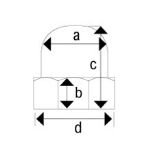 A2 St/St - 304 Grade - DIN1587