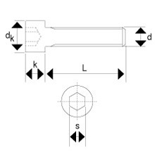 M8  - BZP - 12.9 Grade  DIN912