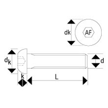 M10 - A2  - 304 Grade   BS4168