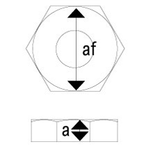 A2 St/St - 304 Grade - DIN 439