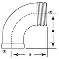 Galv 90 Deg M/F Par192G