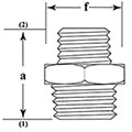 Galv Hex Reducing Par145G