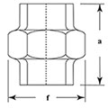 Galv Cone Seat F/F Par256G