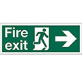 Fire Exit 400 x 150mm Gemglow