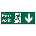 Fire Exit 400 x 150mm Gemglow