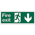 Fire Exit 400mm x 150mm