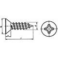 4.8mm Pozi Countersunk - AB