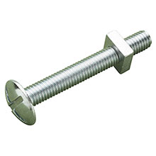 M6  - BZP - Roofing Bolt & Nut