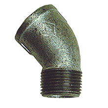 Galv 45 Deg M/F Par156G - Pipe Fittings - M/I Elbow