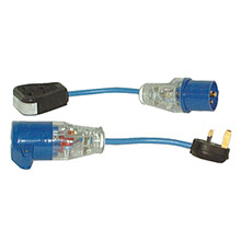 Blue - 240v - Fly Lead