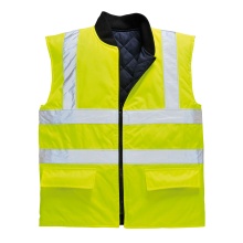 Portwest S469 - Hi-Vis Reversible Bodywarmer Yellow