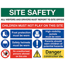 Multi Message Site Safety - Foam PVC Sign