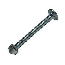 M10 - BZP - DIN603/555 Carriage Bolt & Nut