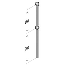 Platform (Stick Only) 32nb Galv Ball Standard - 75mm Ball