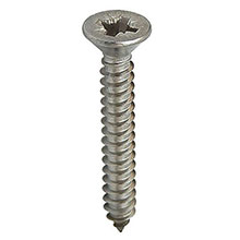 4.8mm Pozi Countersunk - B Self Tapping Screws - A2