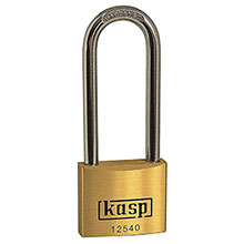 Kasp 125 - Long Shackle Premium Brass Padlocks