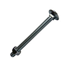 M6 - BZP - DIN603/555 Carriage Bolt & Nut