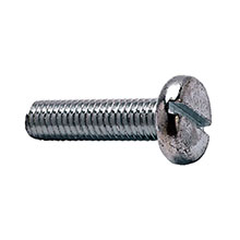 M5 - BZP - DIN85 Machine Screws - Slot Pan