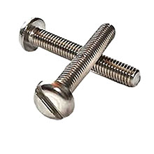 M6 - BZP - DIN85 Machine Screws - Slot Pan