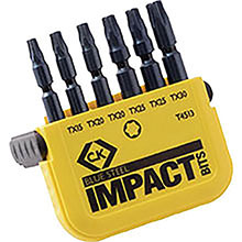 CK T4513 Blue Steel Impact Screwdriver Bit Set