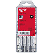 Milwaukee - 5 Piece SDS Plus Drill Bit Set