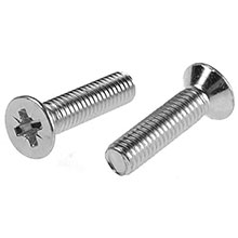 Machine Screws - Pozi Csk M6    - BZP             DIN965