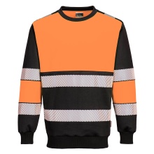 Portwest PW376 - PW3 Hi-Vis Class 1 Sweatshirt Orange/Black