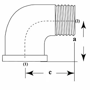 Black 90 Deg M/F Par152B