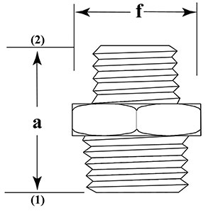 Galv Hex Reducing Par145G