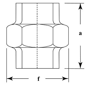 Galv Cone Seat F/F Par256G