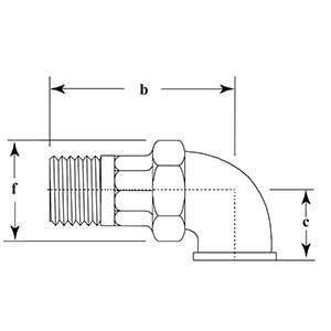 Galv Mac M/F Par262G Elbow