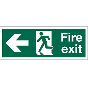 Fire Exit 400 x 150mm Gemglow