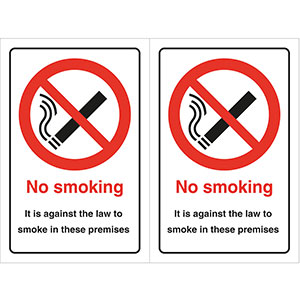 No Smoking Doublesided Sticker