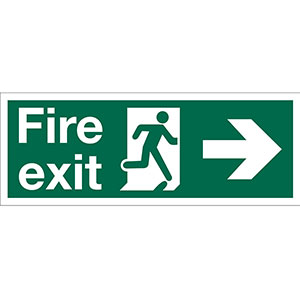 Fire Exit 400mm x 150mm