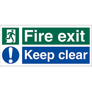 Fire Exit Keep Clear