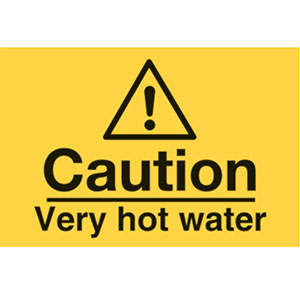 Caution Very Hot Water