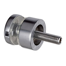 Model 0746 Tube - 25mm - Glass Adapters - Matt Chrome
