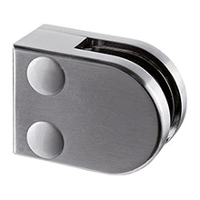 Model 20 Flat - Glass Clamps - Aluminium White