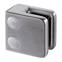 Model 21 Flat - Glass Clamps - Aluminium White