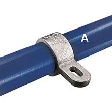 Kee Klamp - Type P57 - Single Tab Panel w/Slot - Handrail Fitting