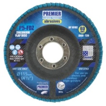 P5-FDZ zirconium flap discs - conical for stainless & ferrous steel performance level - premium