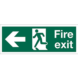 Fire Exit 400mm x 150mm Fire Exit 400mm x 150mm