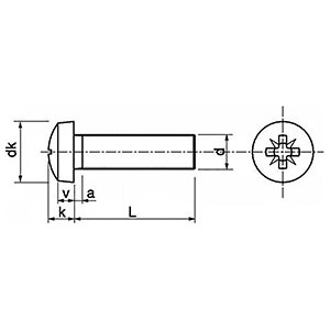M6 - A2 - Grade 304 DIN7985 M6 - A2 - Grade 304 DIN7985