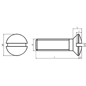 M6 - A2 -Grade 304 - DIN964 M6 - A2 -Grade 304 - DIN964